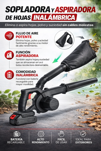 TurboClean® Sopladora y Aspiradora 2 en 1