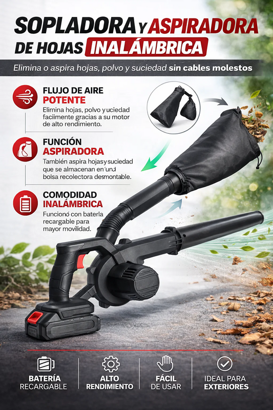 TurboClean® Sopladora y Aspiradora 2 en 1