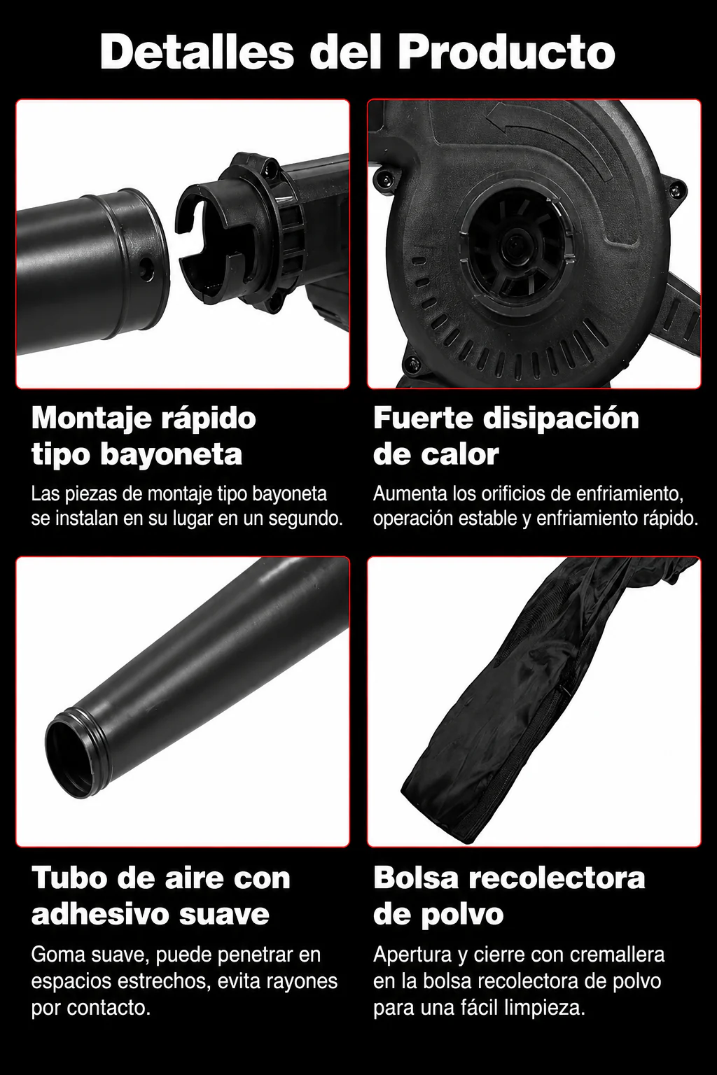 TurboClean® Sopladora y Aspiradora 2 en 1